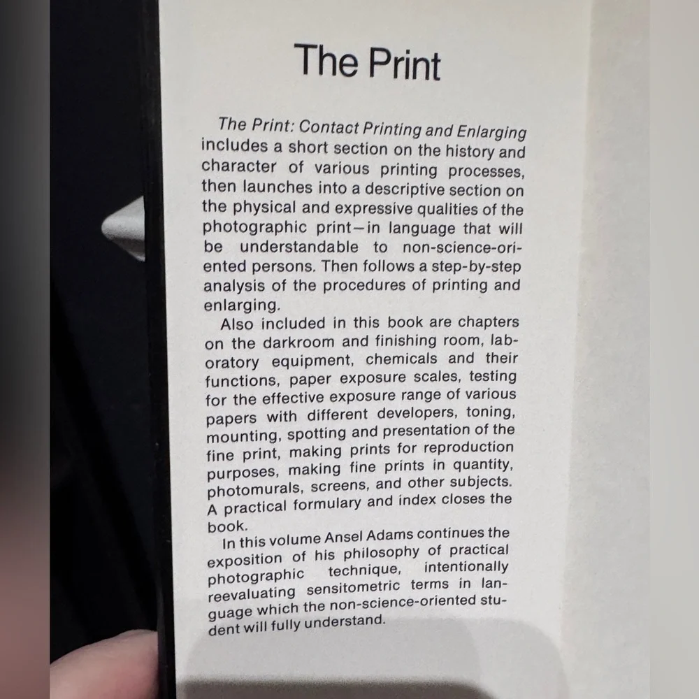 📸 Vintage Photography Classic | Ansel Adams – The Print (Basic Photo Three) 📸 - Picture 7 of 16